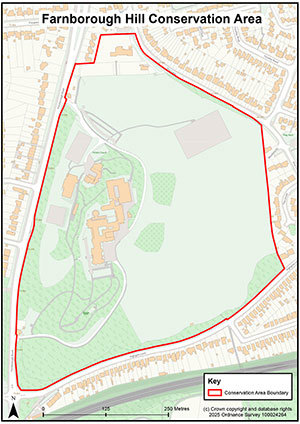 Farnborough Hill Conservation Area map
